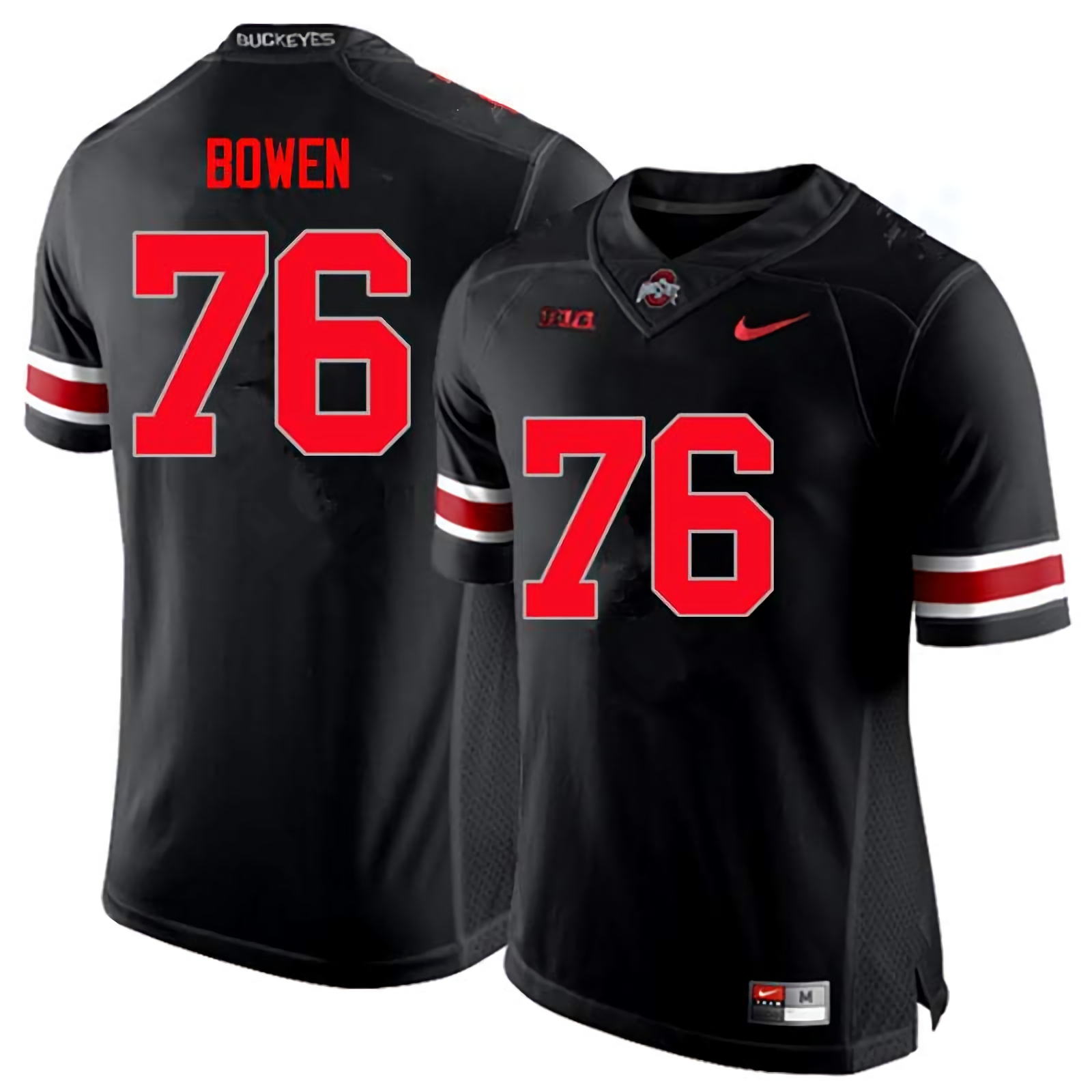 Branden Bowen Ohio State Buckeyes Men's NCAA #76 Nike Black Limited College Stitched Football Jersey YBS6656GX